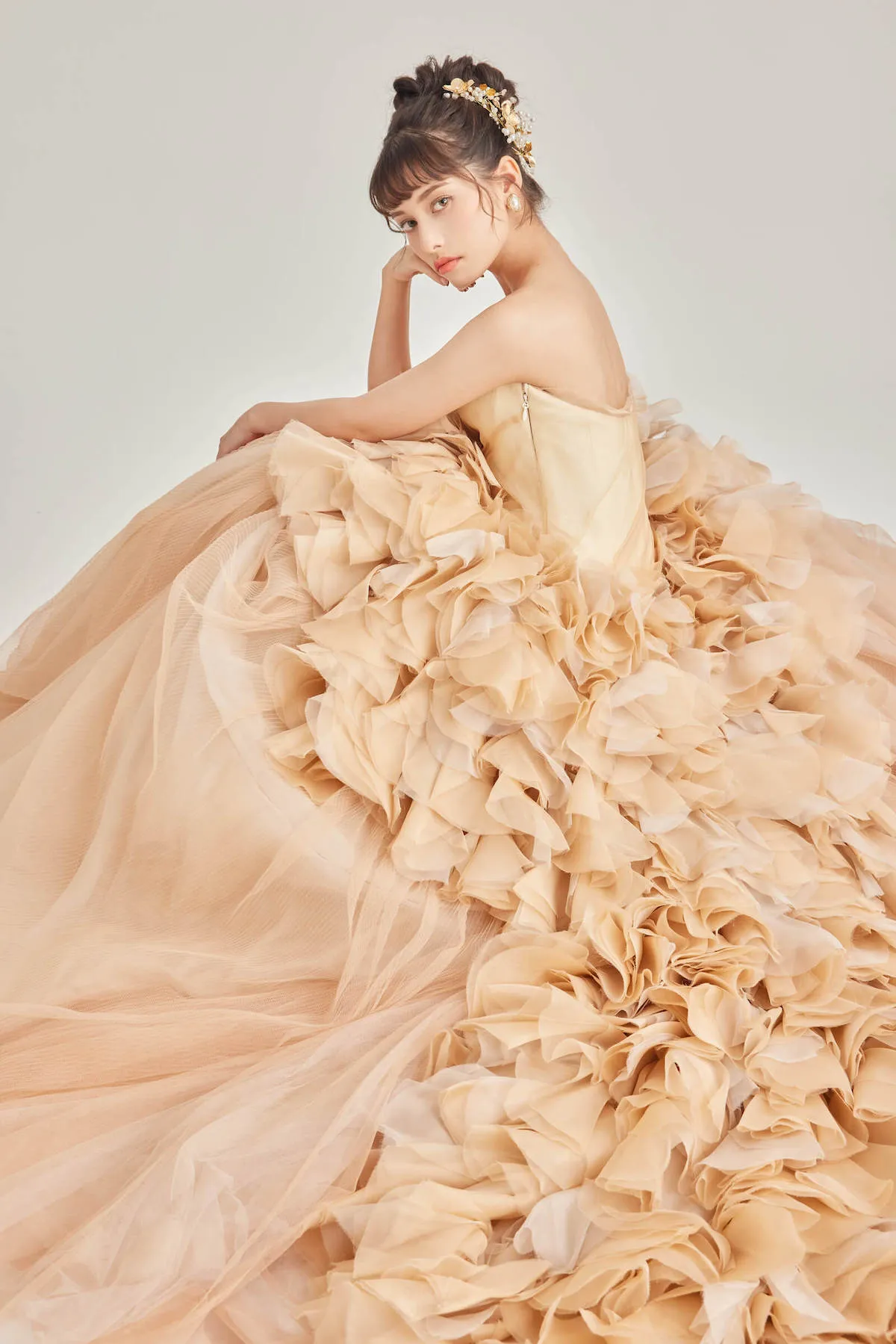 ヴェラウォン VERA WANG BRIDE バレリーナ プリンセスライン Ａライン ウェディングドレス アイボリー約137cm身幅