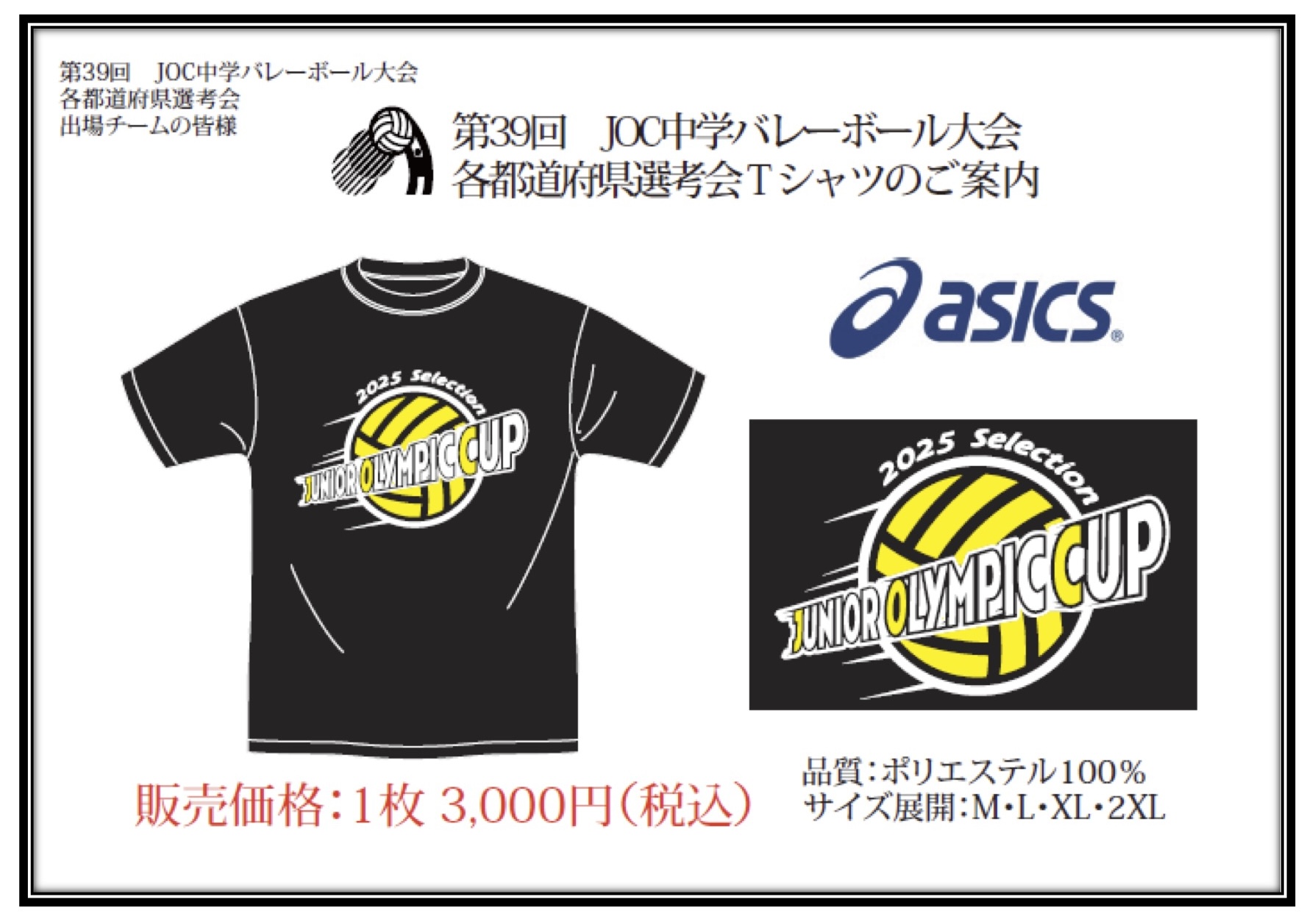 バレーボール　バレー　国体　ユニホーム　岡山　練習着　Tシャツ　JOC バレーボール バレー 国体 ユニホーム 岡山 練習着 Tシャツ JOC