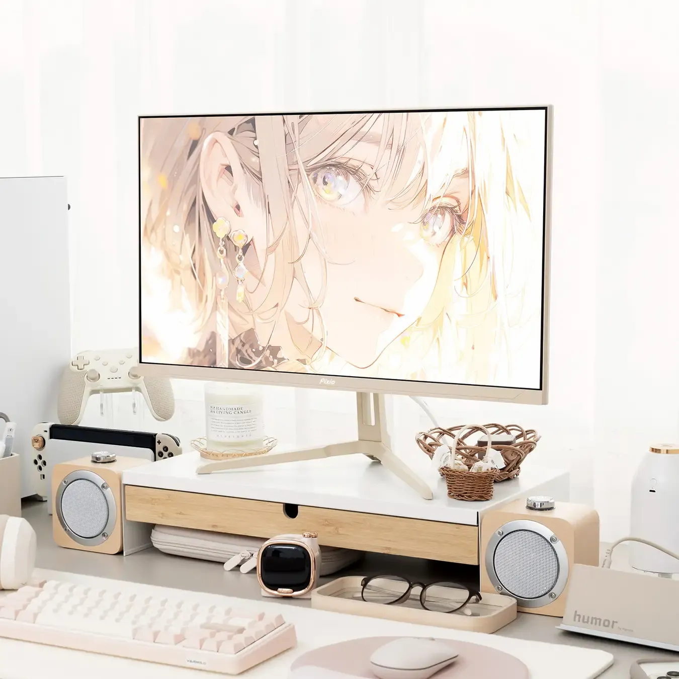 ゲーミングモニターブランド「Pixio」 初となるベージュカラーの