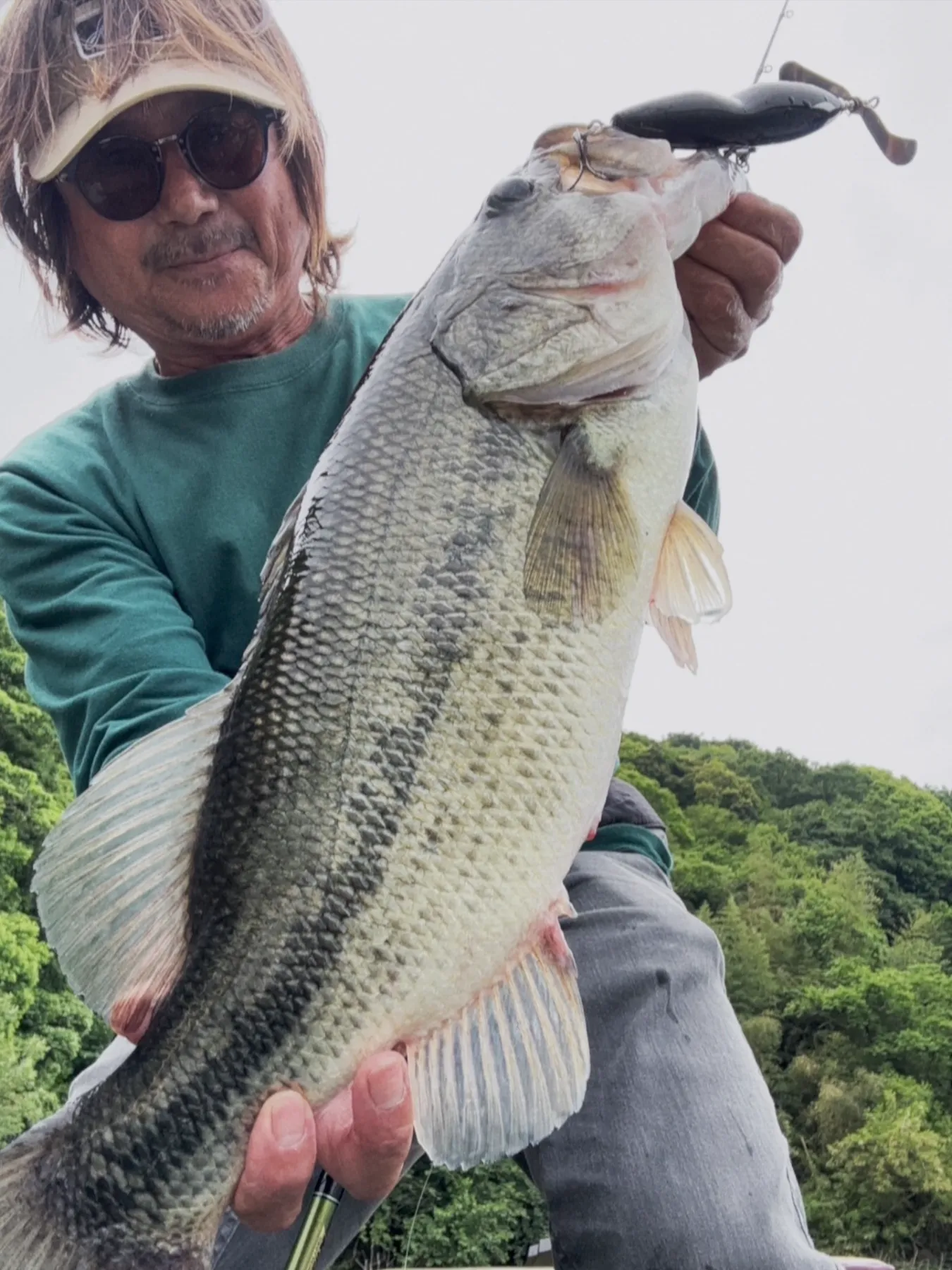 田辺哲男「雨天バス決行」：45〜50cmが4発! 津久井湖でプロップフカ炸裂