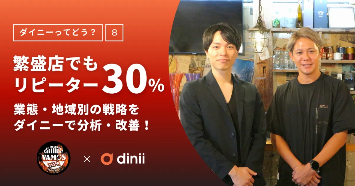 ダイニーってどう？vol.8】繁盛店でもリピーター30%！業態・地域別の