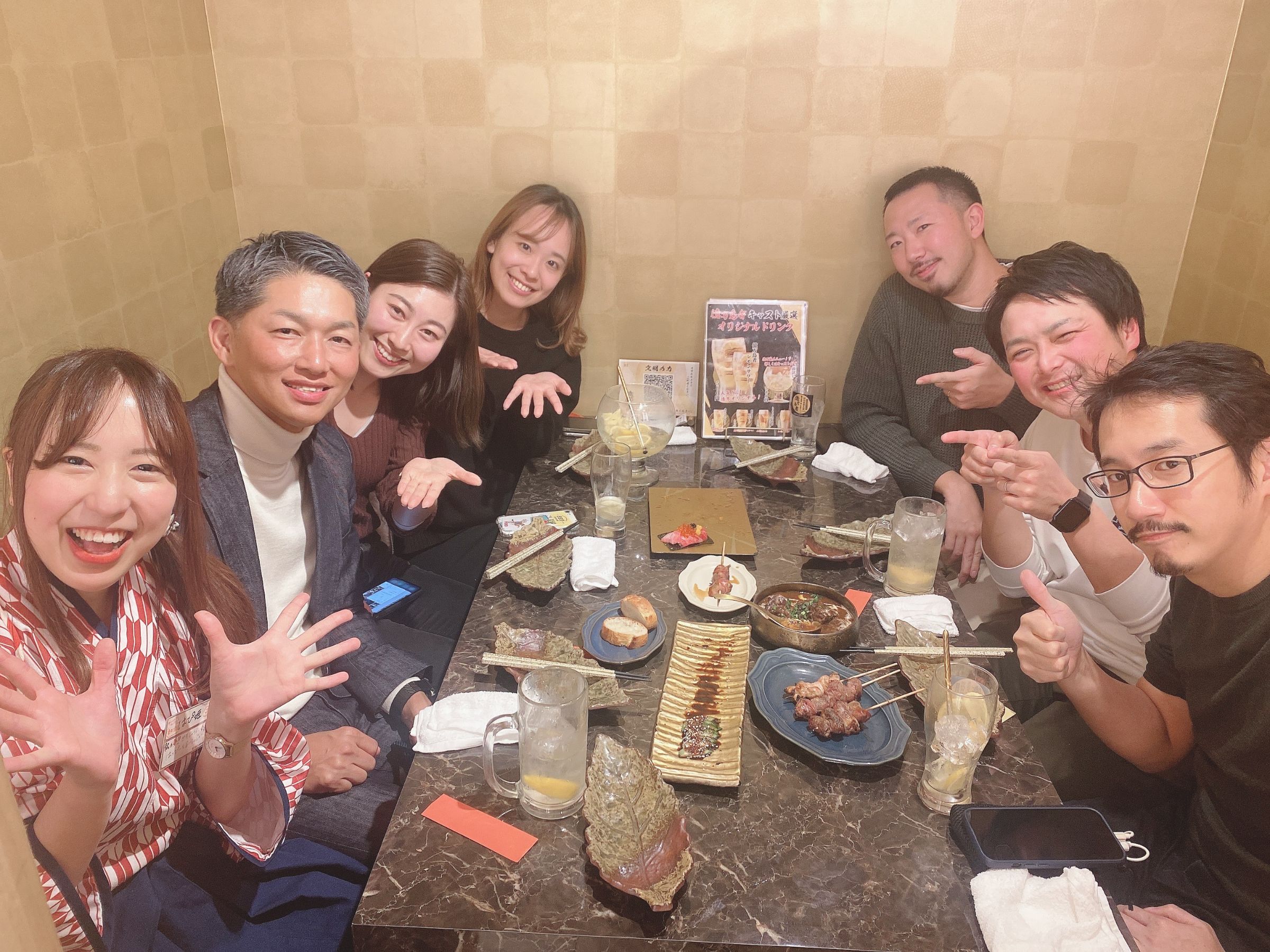 ダイニーメンバーと小原