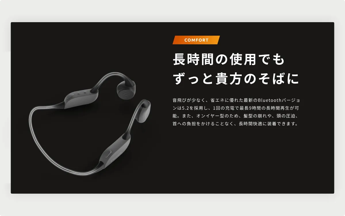 【美品】骨伝導　Bluetoothイヤホン　PHILIPS TAA6606BK ワイヤレス骨伝導イヤホン PHILIPS TAA6606のレビュー