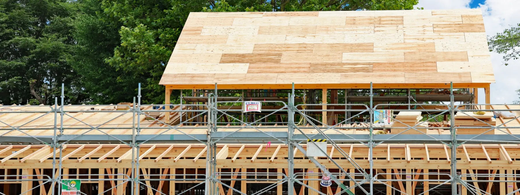 建築工事の風景