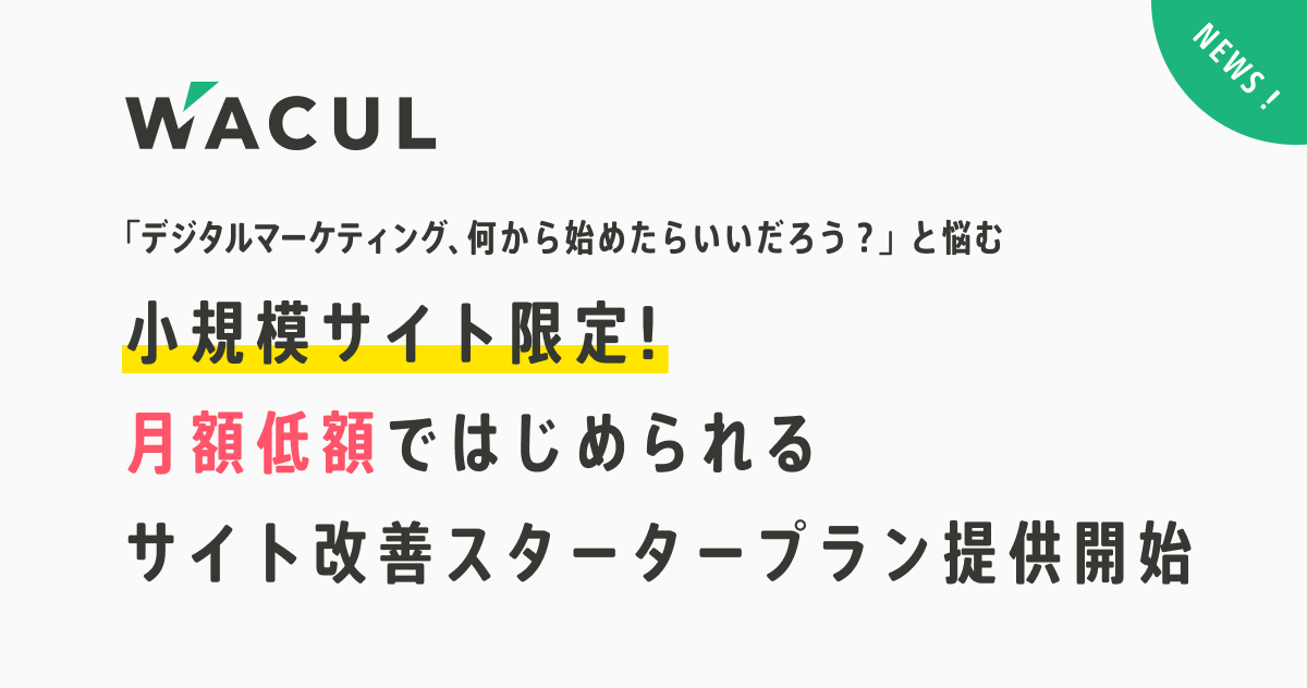 デジタルマーケティング、何から始めたらいいだろう？」と悩む小規模