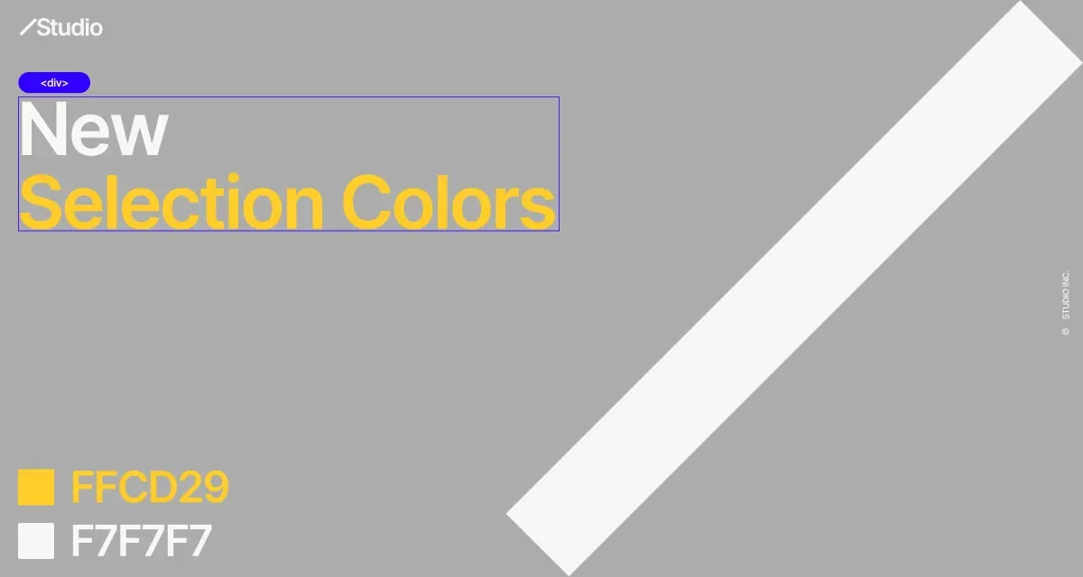New Selection Colors