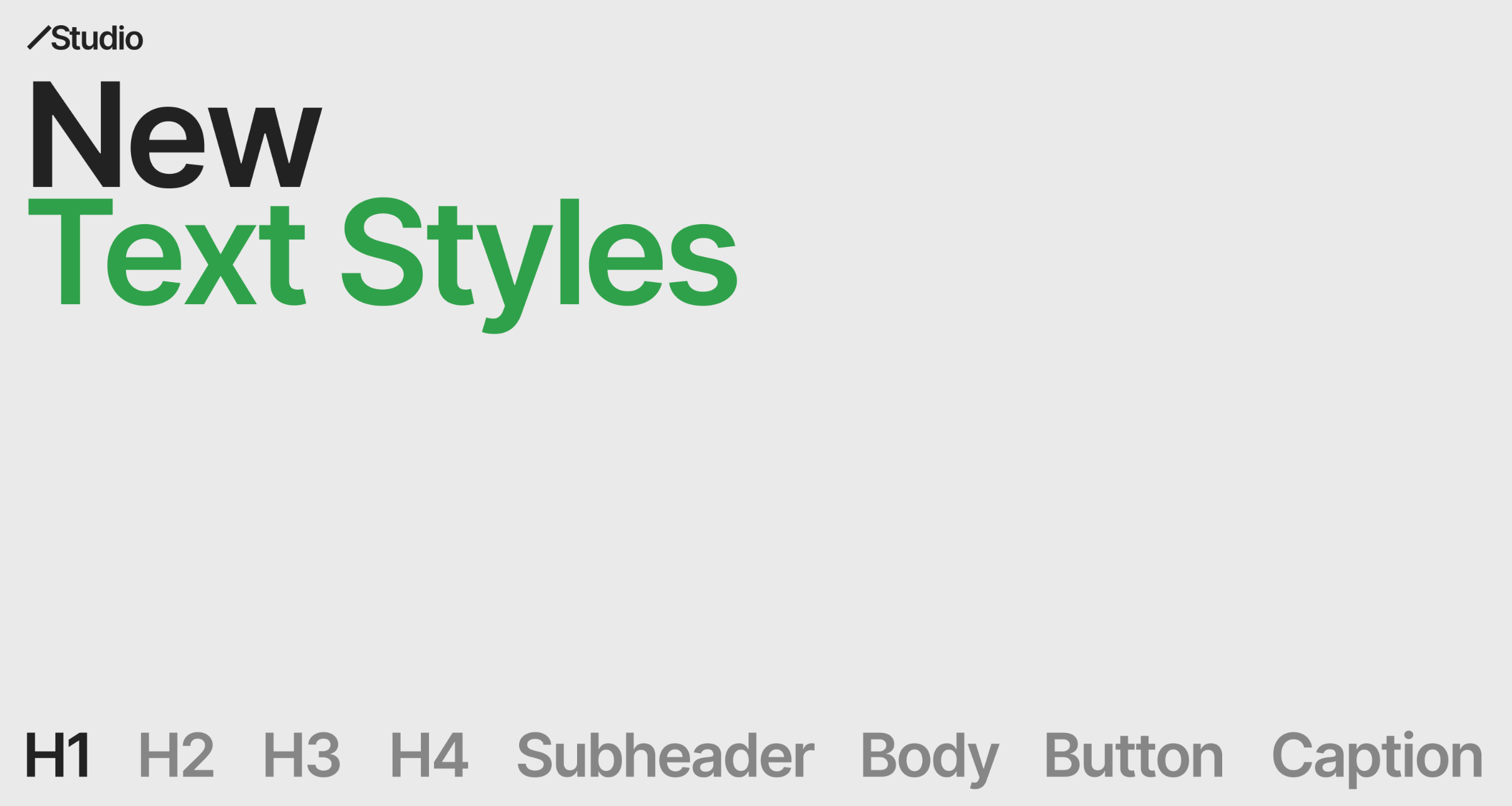 カバー画像:New Text Styles