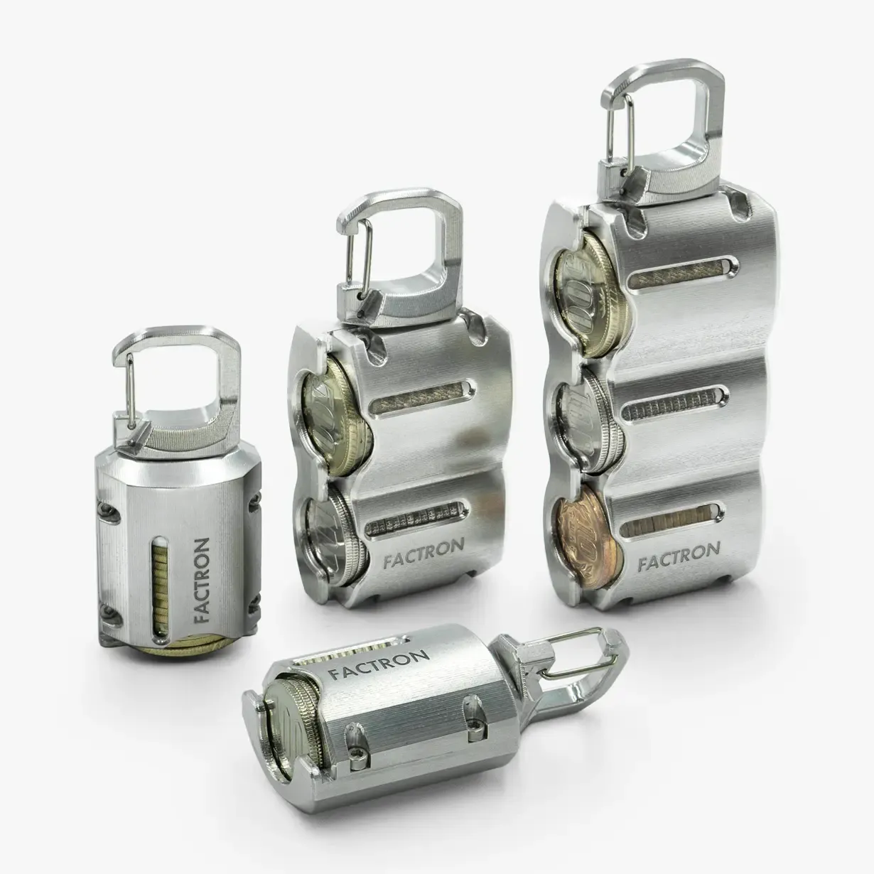 FACTRON ケースTank2 ダブル 意外とまだある「硬貨の出番」をスマートに。シャキッと出し入れがクセ