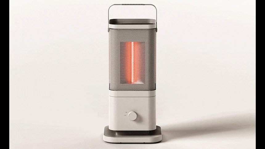 edir メッシュデザイン タワー型ストーブ5面 前、後、右、左、上部