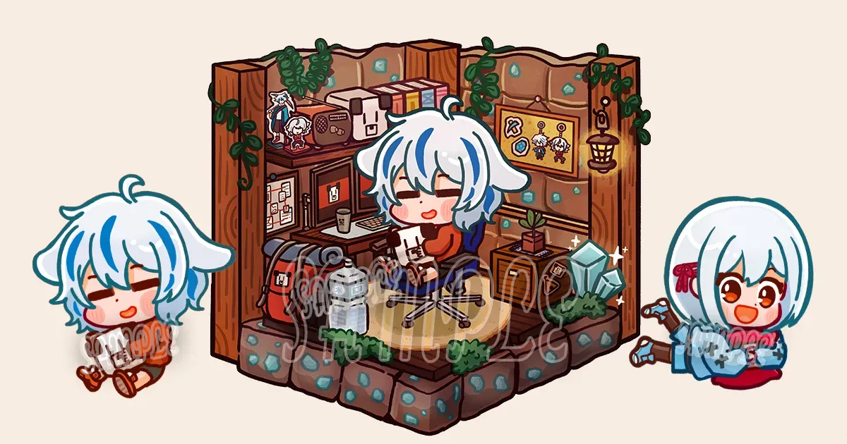 GGGstudio(GameWith)所属 ニグさま 誕生日記念グッズイラスト制作