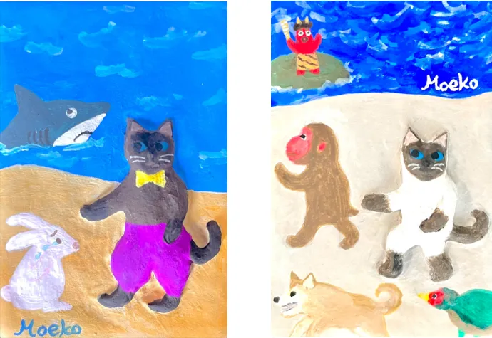 東京都｜櫻庭 百絵子「旅するネコ Traveling Cat」 ｜ANA ART