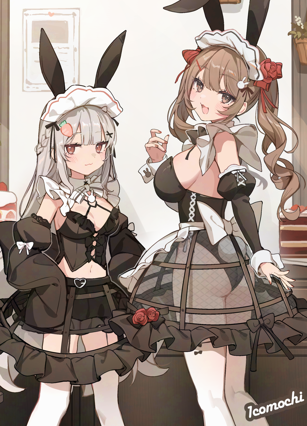 シーグラスアート いちごうさちゃんと女の子♪ 0円アイコン】ちいさないちごちゃん10345 by うさみみ／usa-mimi