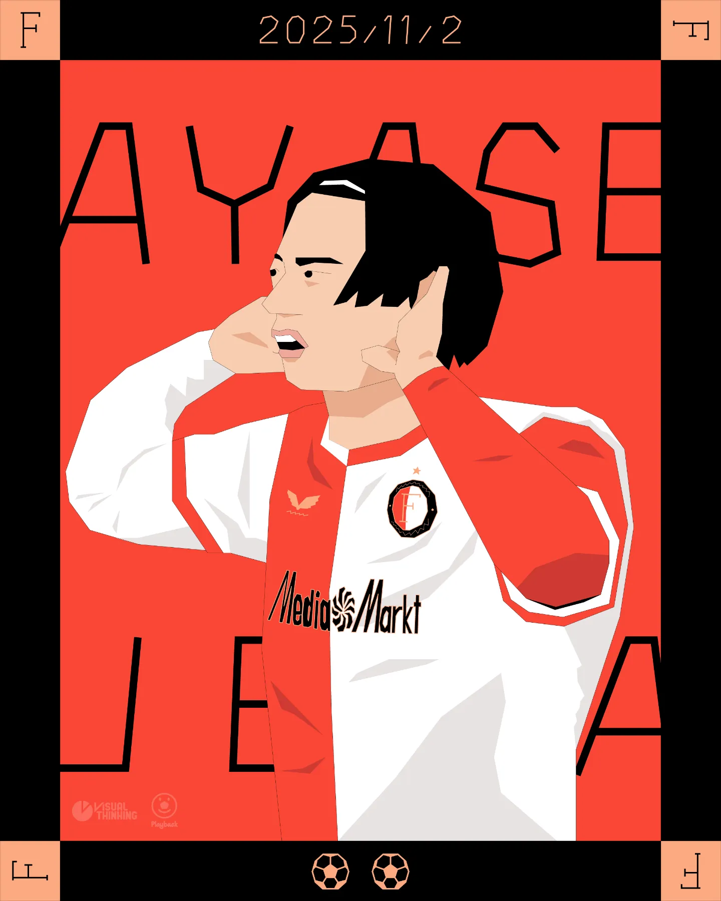 上田綺世選手 2ゴール：フェイエノールト vs フォレンダム - Playback