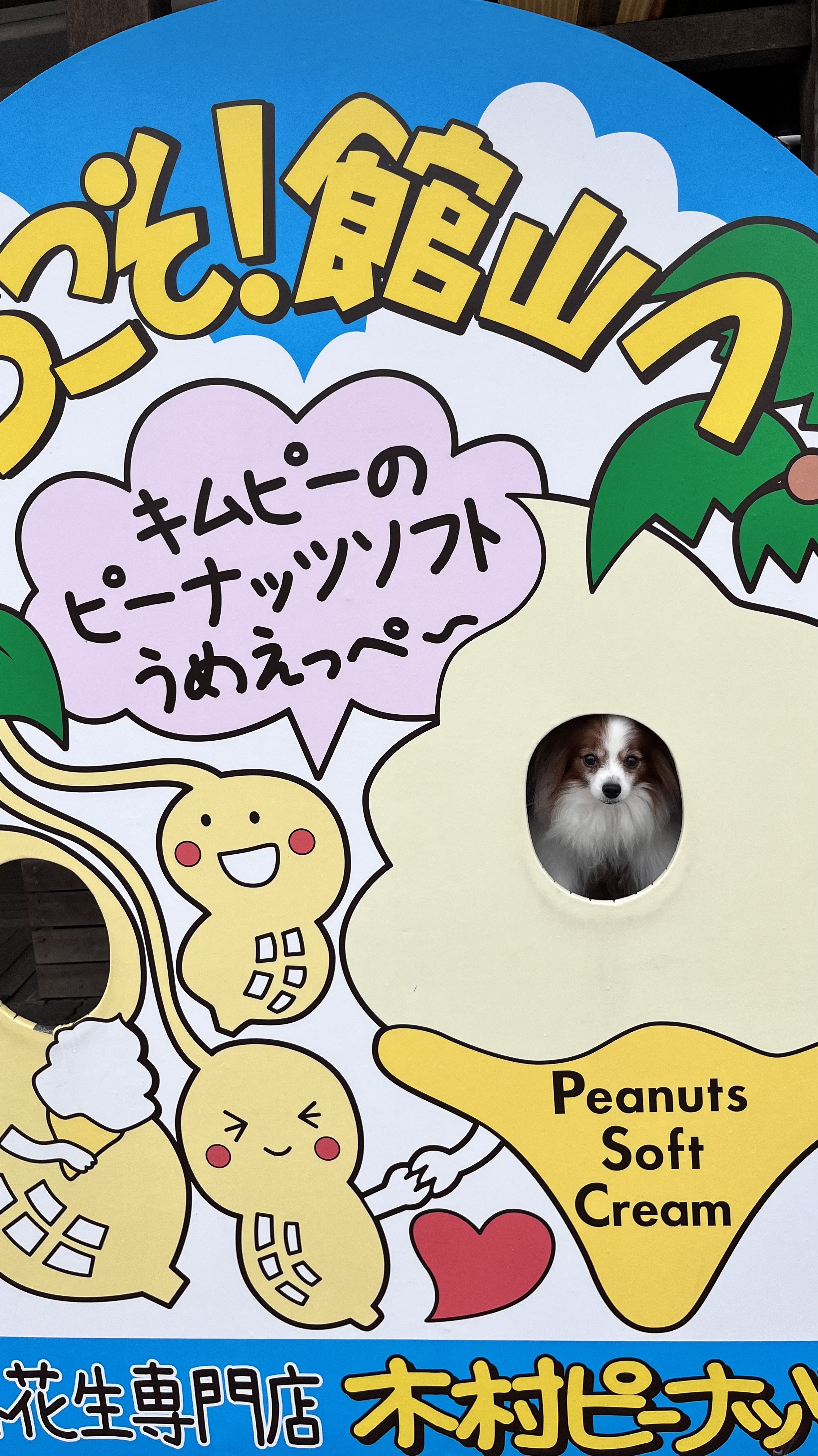 木村ピーナッツの看板