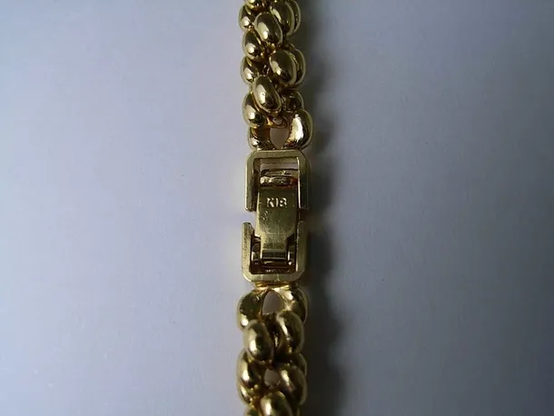 偽物情報] K18刻印入りネックレス(メッキ) | 株式会社ネットジャパン