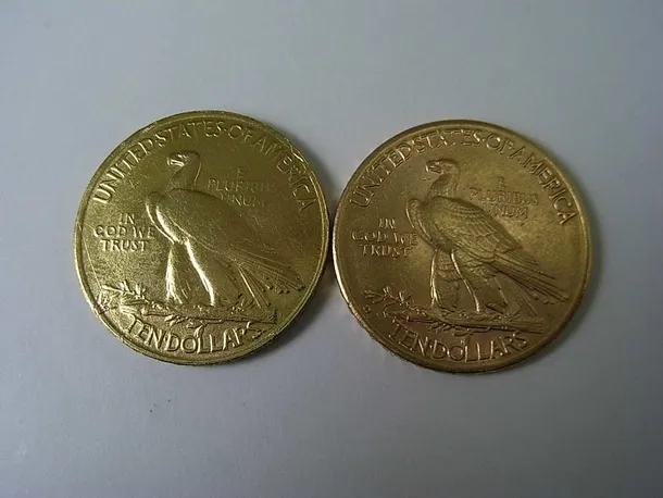 偽物情報] 10ドル金貨 インディアン金貨の模造品（1911の刻印
