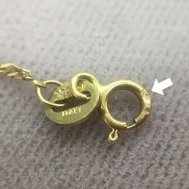 偽物情報] 18K(あとK)刻印ITALYネックレス | 株式会社ネットジャパン