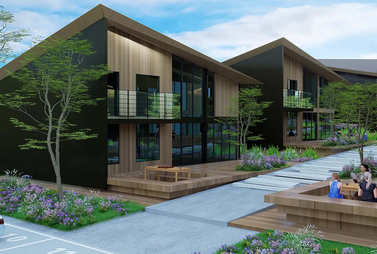 2026年秋開業へ 全11棟のプライベート型「浅間台ホテル（仮称）」建設