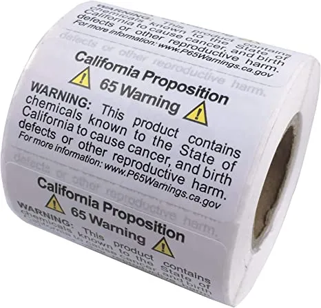 カリフォルニア州プロポジション65・PROP65とは？