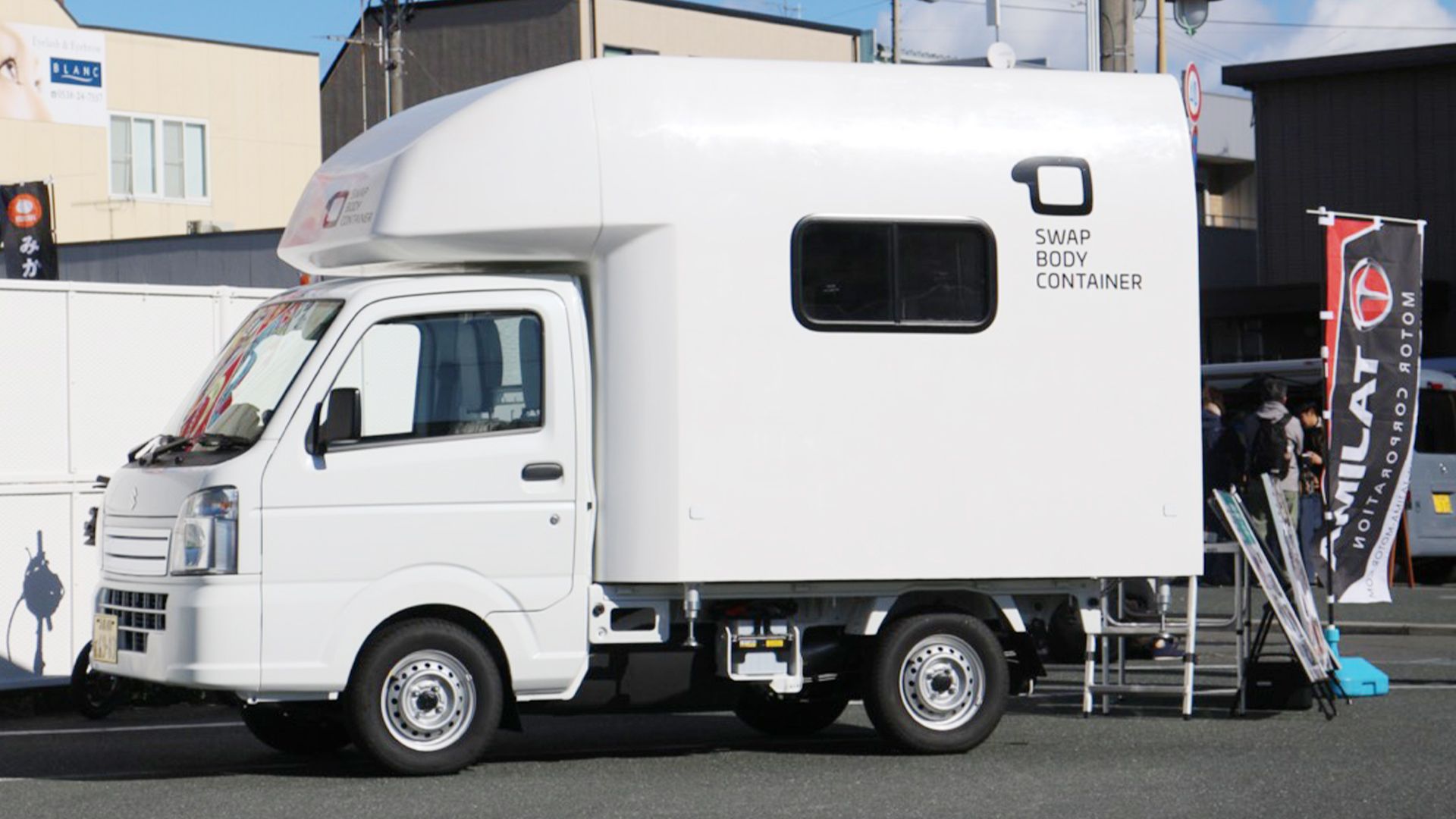 静岡県磐田市の軽トラ市にて軽トラBOX「スワップボディコンテナ 静岡県磐田市の軽トラ市にて軽トラBOX「スワップボディコンテナ