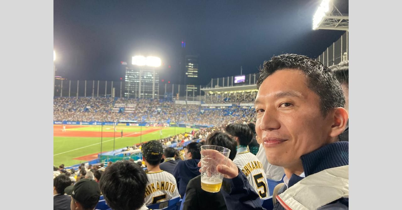 野球観戦を楽しむ沢野さん