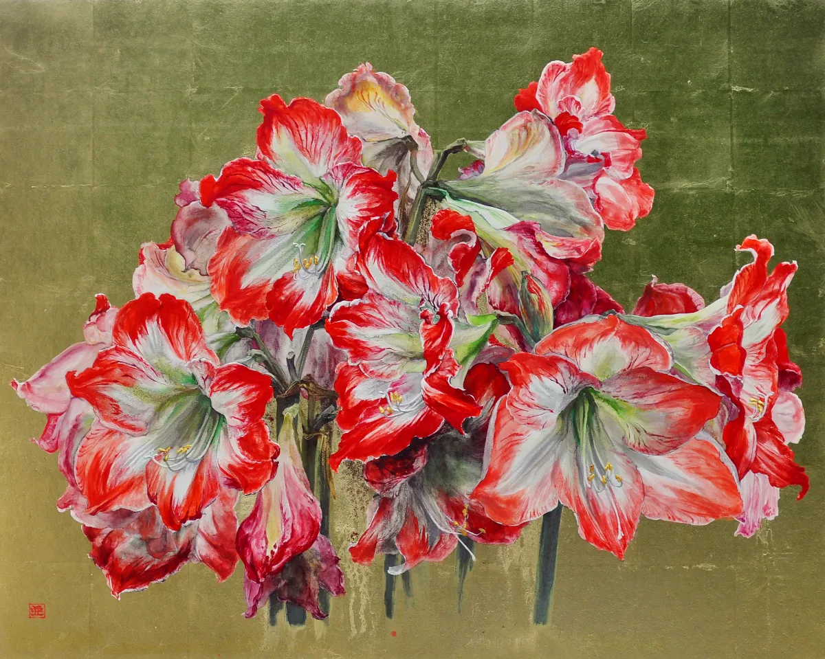 ARIKHA、Augustines' Garden、希少画集画、新品額装付 ARIKHA、Augustines' Garden、希少画集画、新品額装付 ARIKHA