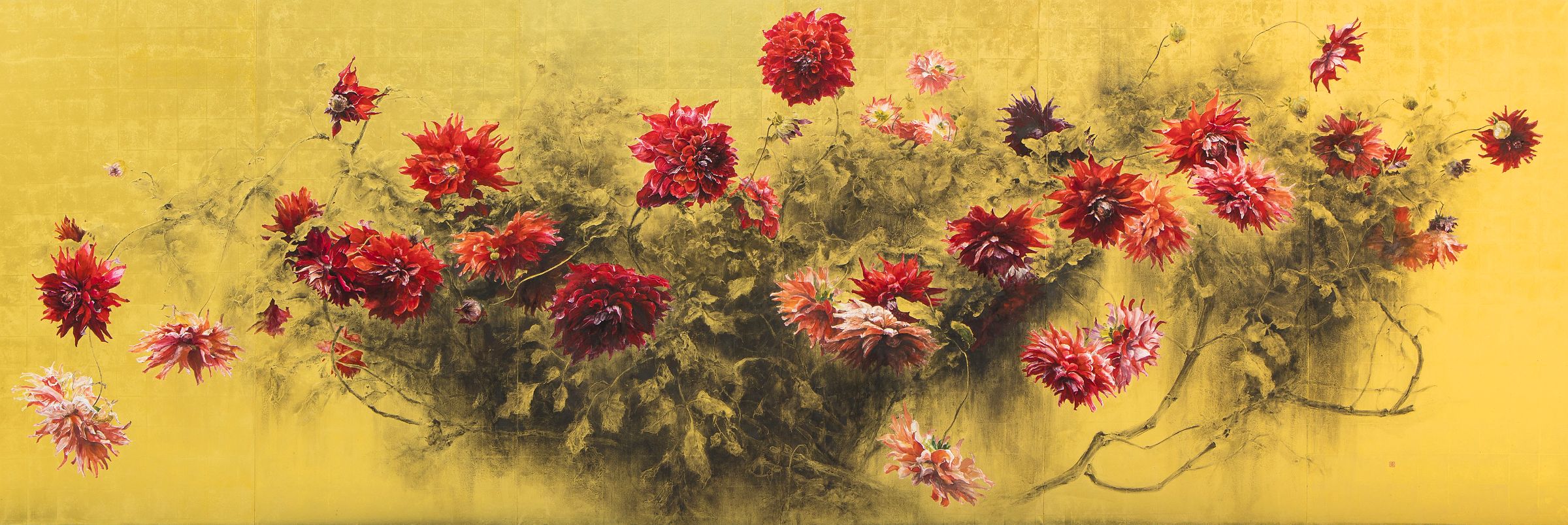 プーコ様オーダー油絵作品・やぎの親子が戯れる村里 プーコ様オーダー油絵作品・やぎの親子が戯れる村里