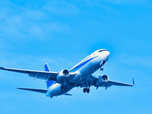 飛行機の写真