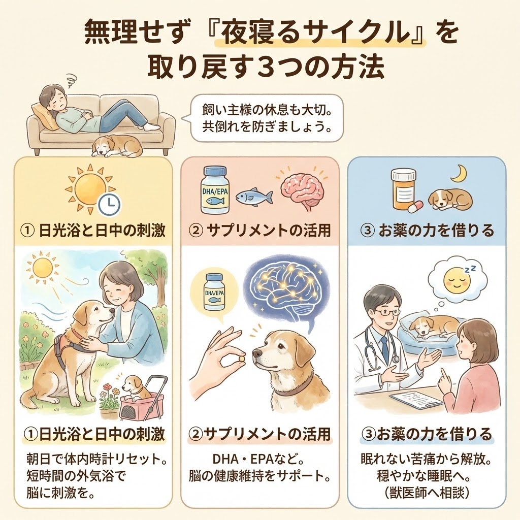 往診専門ノートル動物病院 | 【よくある質問】老犬の徘徊・ぐる活
