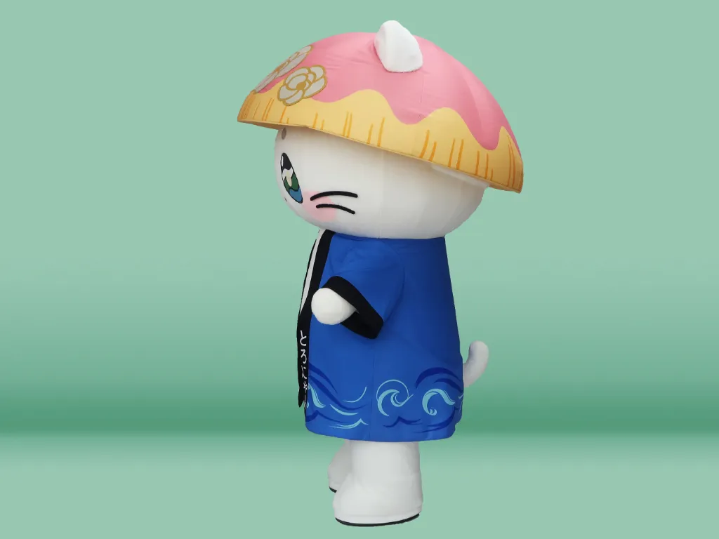 埼玉県長瀞町 とろにゃん エアー着ぐるみ 製作 ｜バルーン造形や