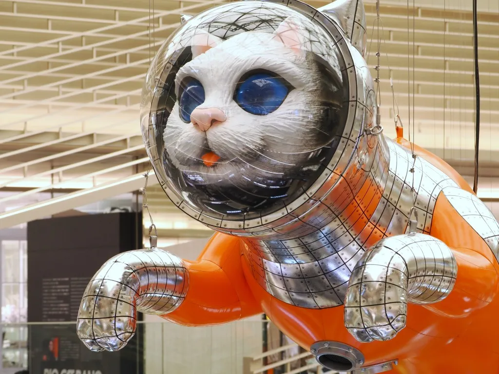 機械猫01 バルーン猫オブジェ【ハンドメイド 機械猫01 バルーン猫オブジェ【ハンドメイド