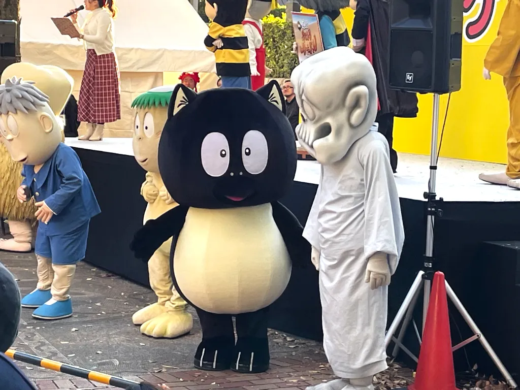 アルイミマケズ 河童の三平タヌキ ー期カラー aruimimakezu 水木プロ 水木しげる タヌキ「河童の三平」 エアー着ぐるみ 製作