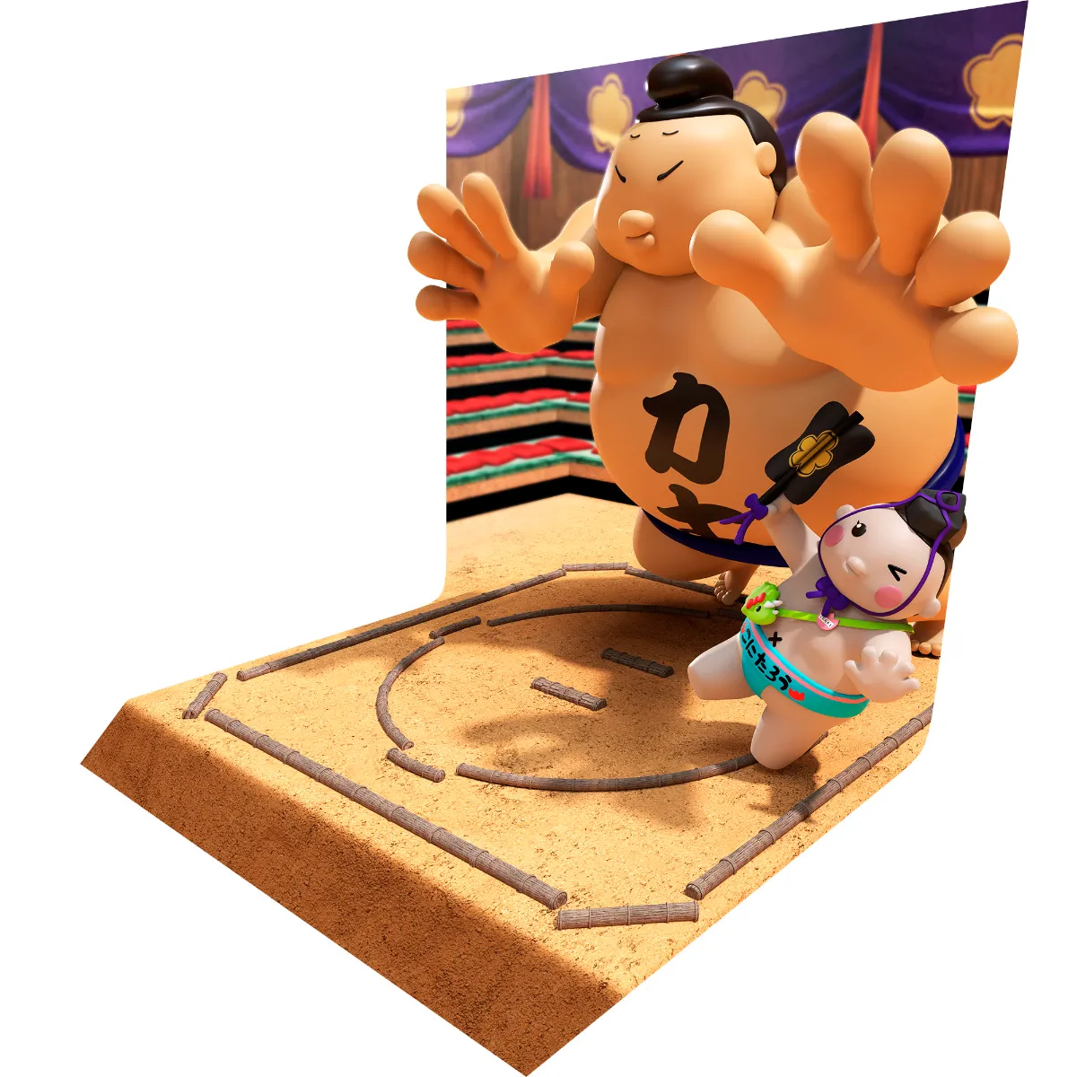 ピア21キャラクターオリジナルトリックビジョン ｜バルーン造形や