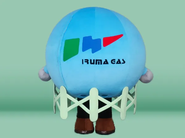 まるくん 入間ガス いるまるくん エアー着ぐるみ 製作 ｜バルーン造形や着ぐるみ