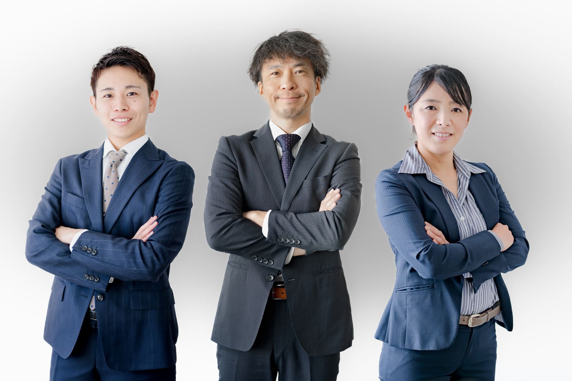 3人の営業マンの画像