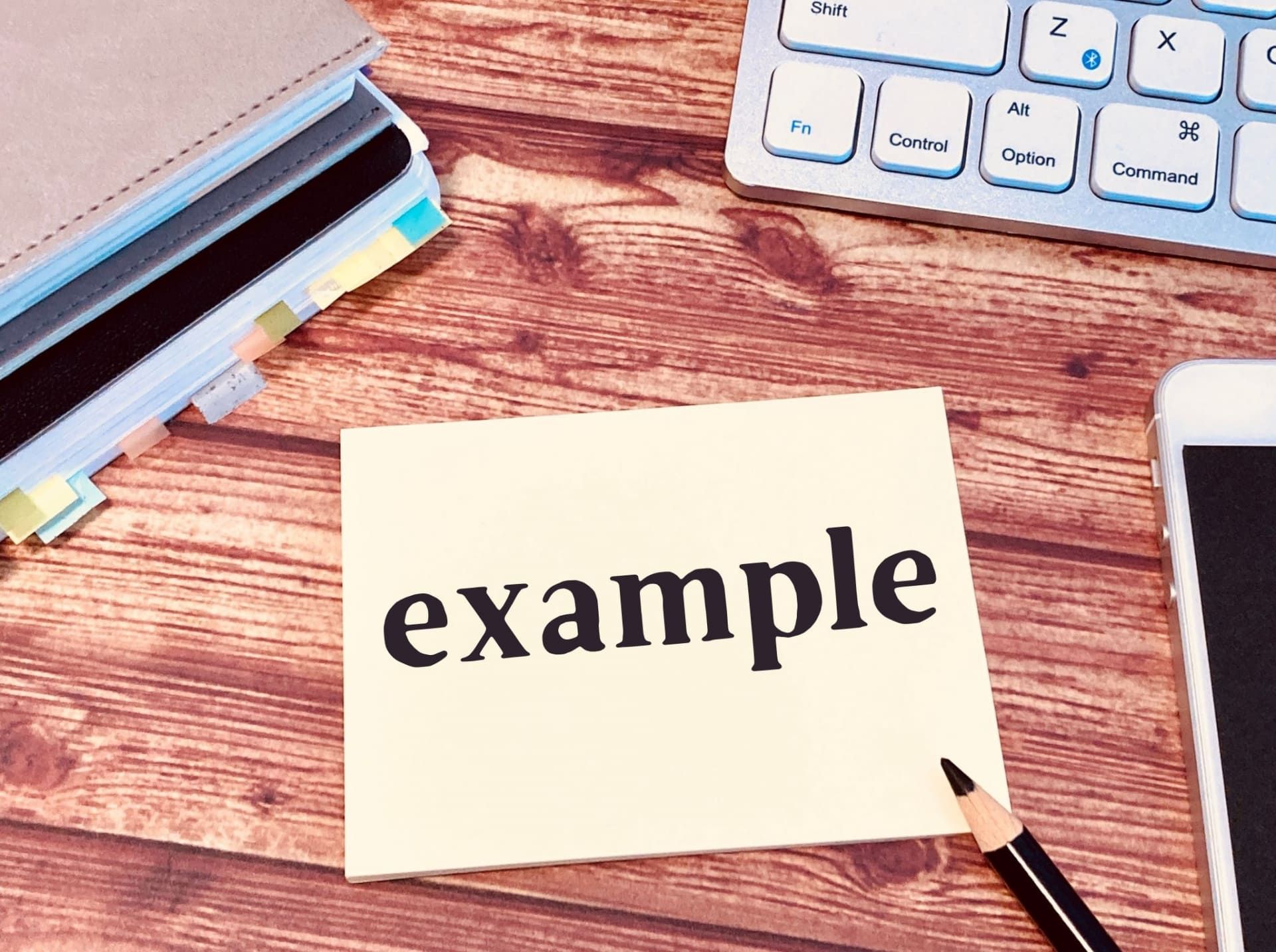 exampleと書かれた画像