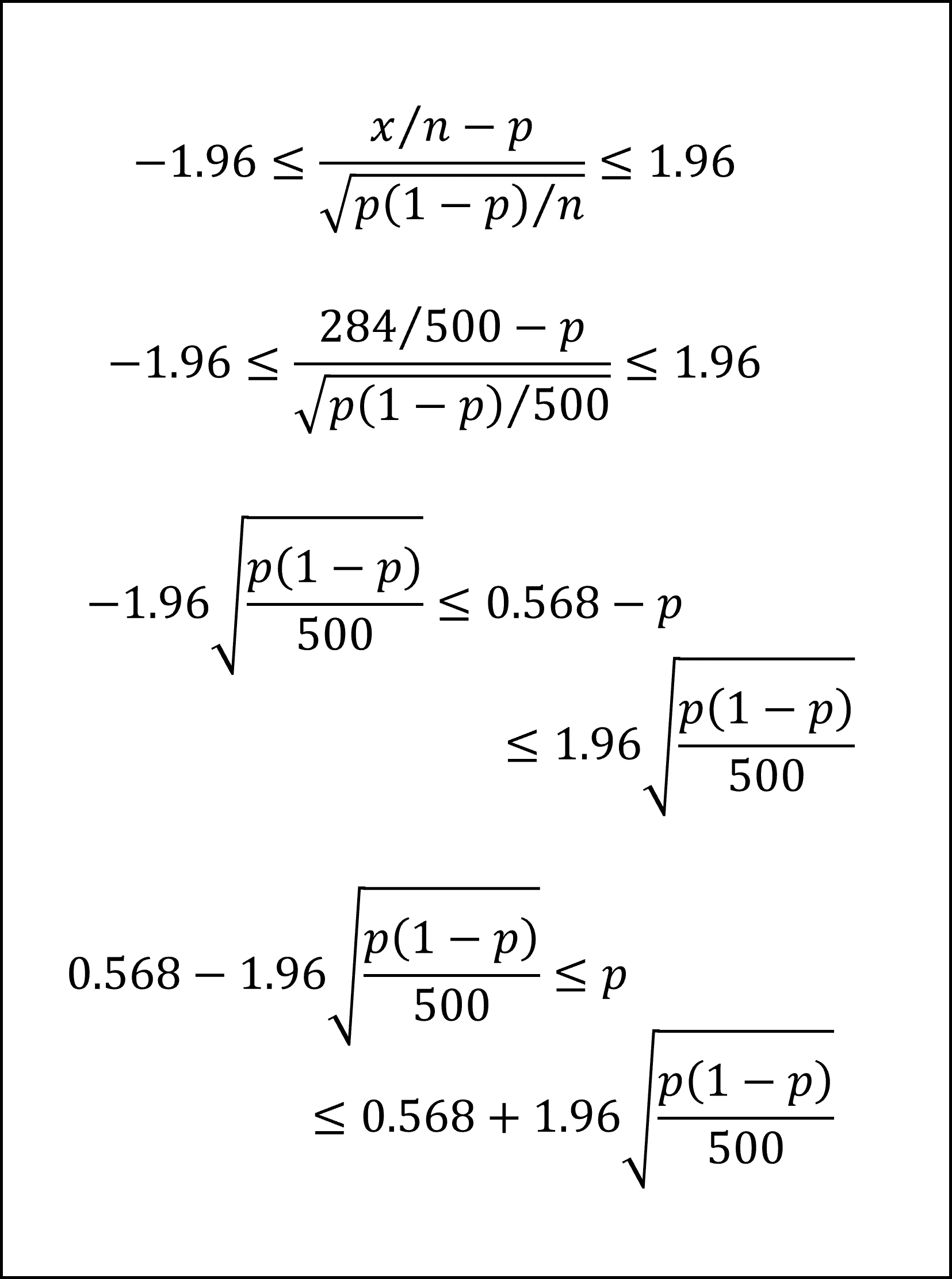 95%信頼区間の計算