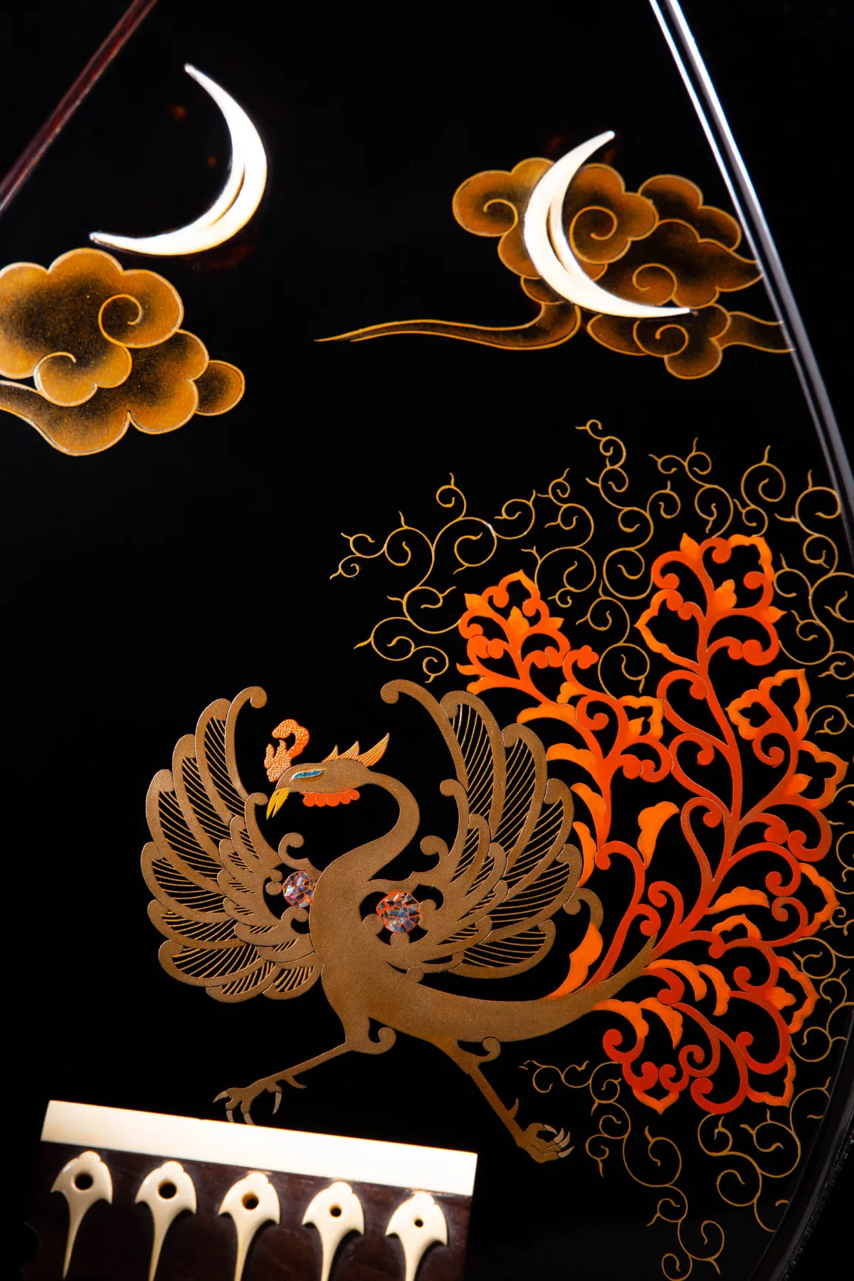 鳳凰蒔絵筑前琵琶 ｜漆コラム｜松田祥幹 蒔絵・金継ぎ教室／東京