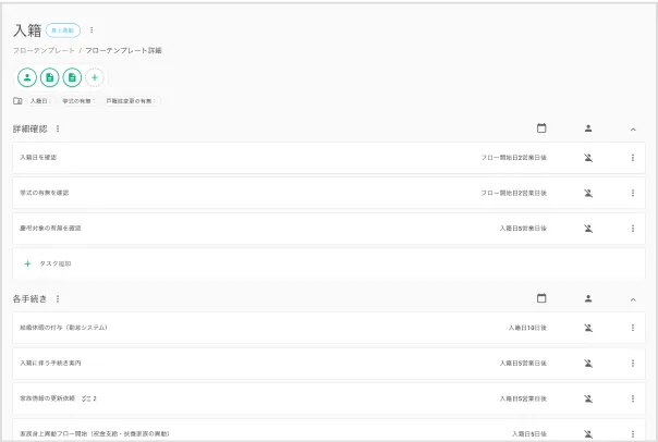 テンプレート | mfloow | 従業員ライフサイクルツール
