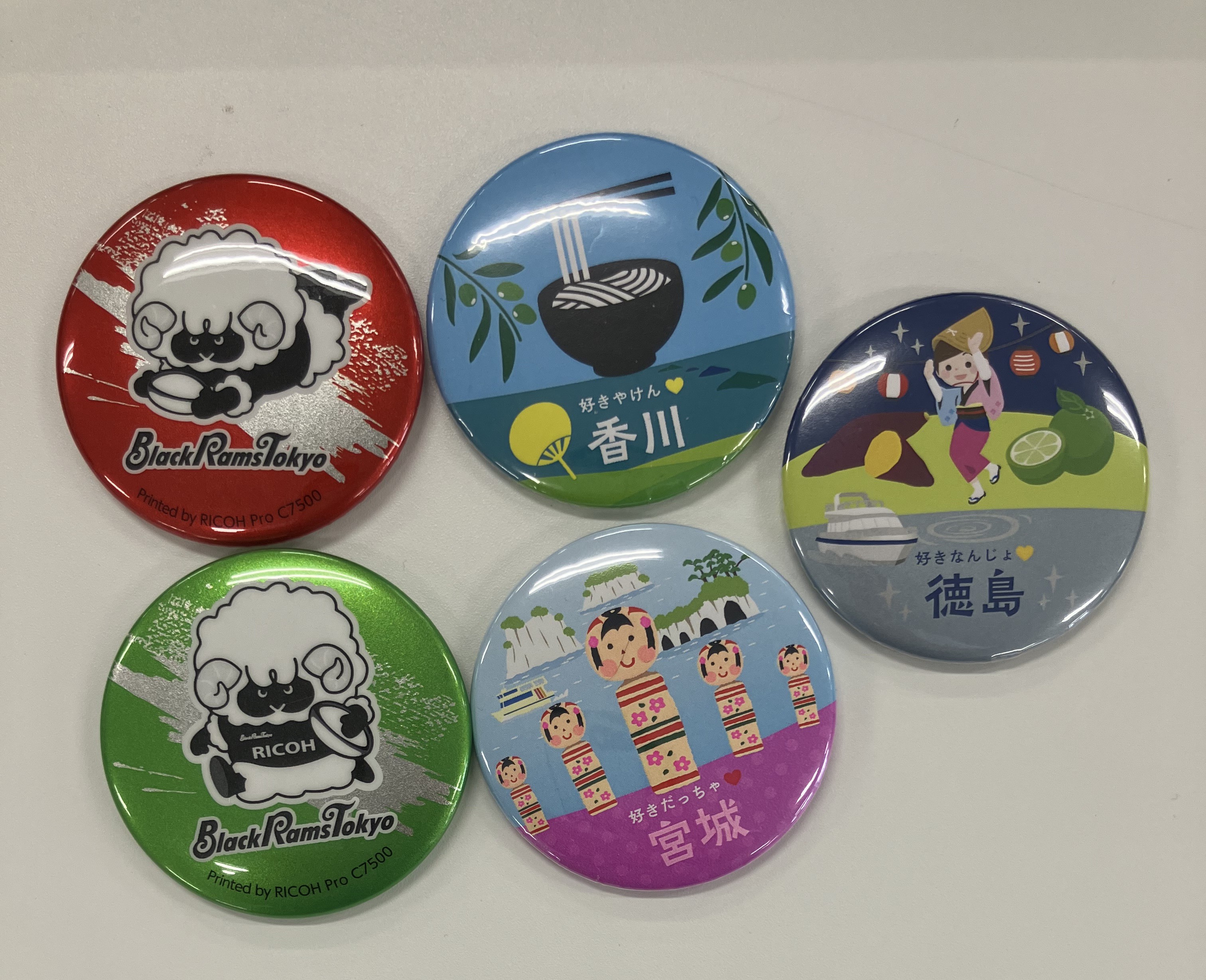 インドラ　缶バッジ　チケット 文具フェスタ2025 inえひめ