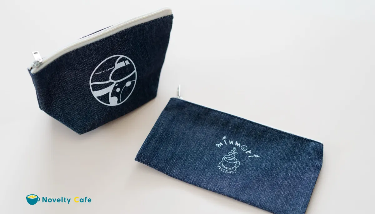 ノベルティ　デニムポーチ　ポーチ ファンクラブイベントを彩るノベルティに！男女問わず使いやすい