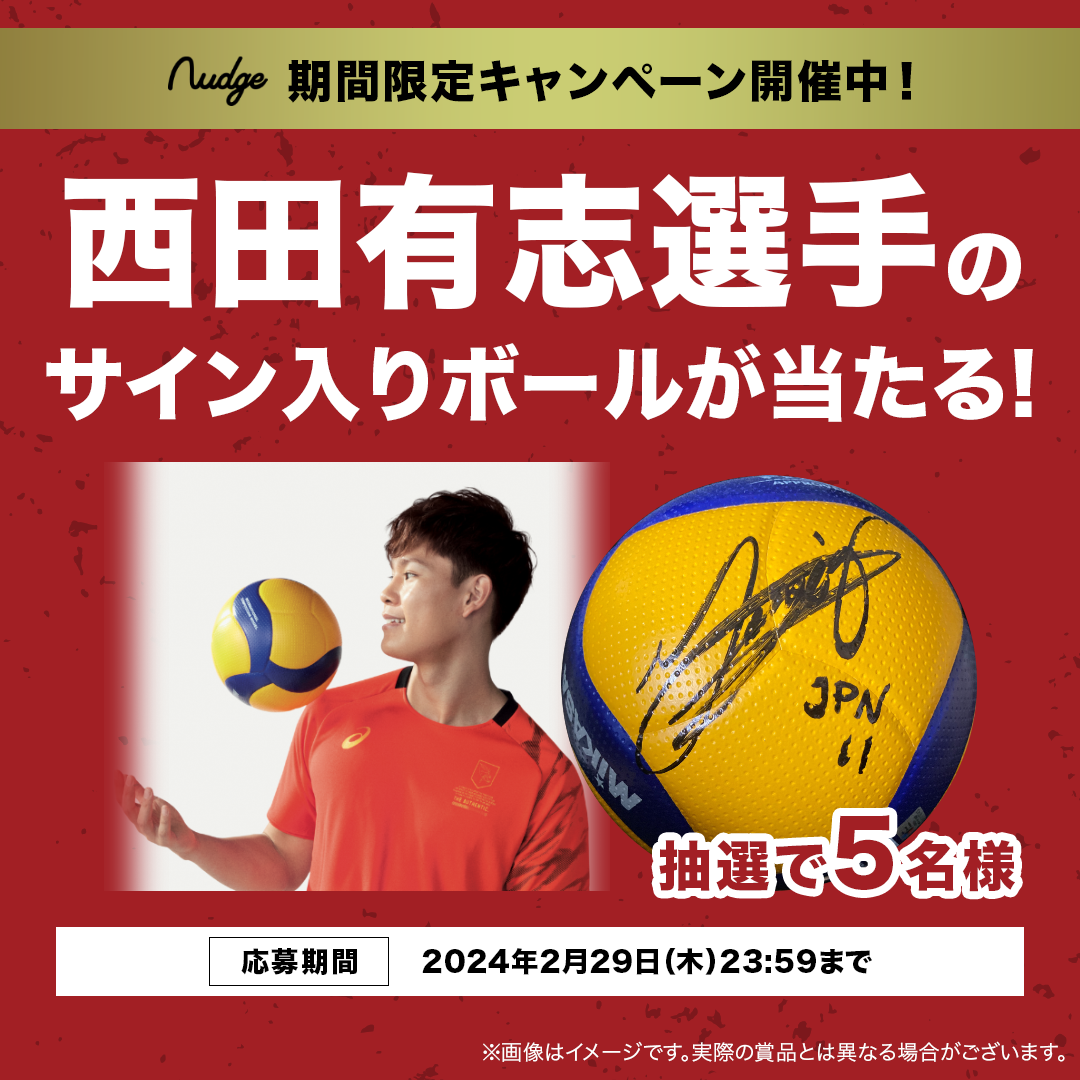 丸大食品 等身大タペストリー 西田有志 プリントサイン入り バレーボール日本代表 丸大食品 等身大タペストリー 西田有志 プリントサイン入り