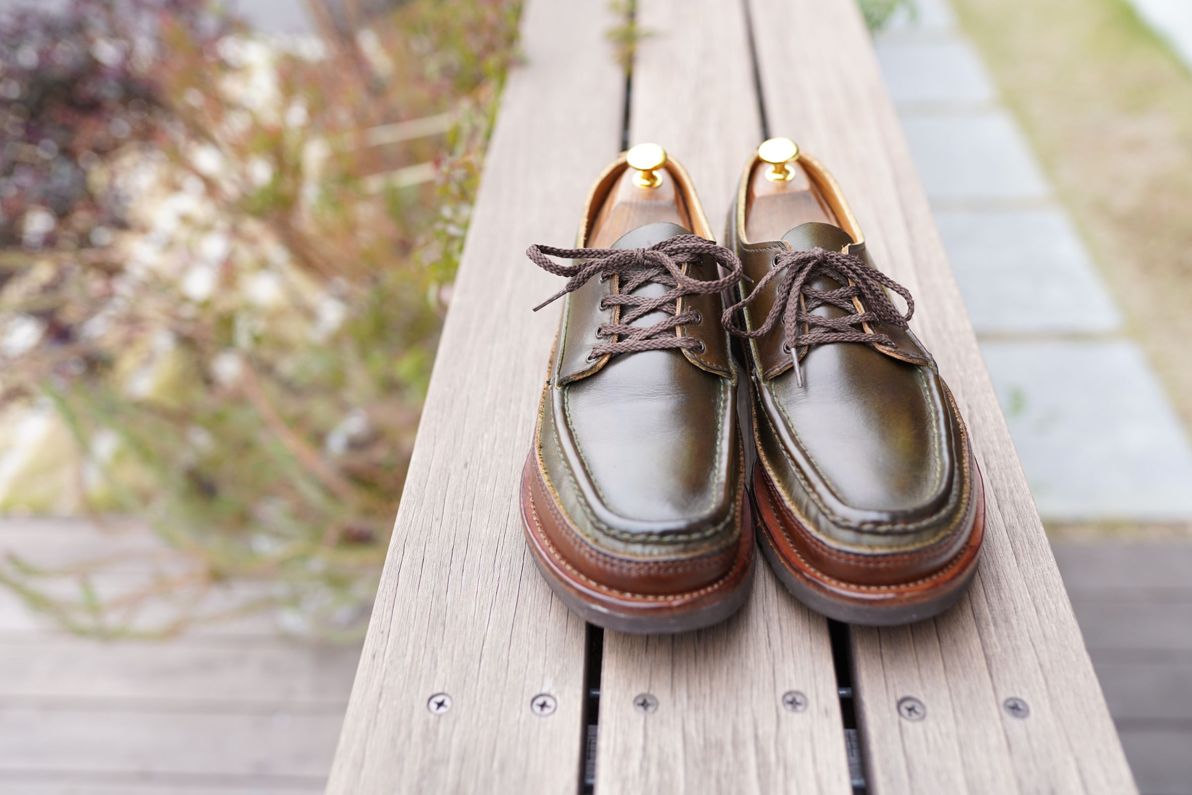 ラッセルモカシン【程度良好】【箱有】 ショートサファリ ブラウン ドリフトウッド（SHORT SAFARI BROWN