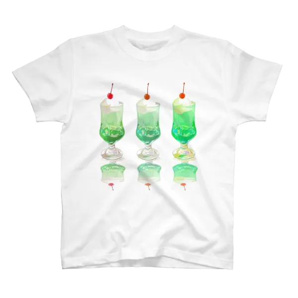 ピンクハウス しろくまとクリームソーダのTシャツ 最大1,000円OFF】#SUZURIのTシャツセールでGETできる クリーム