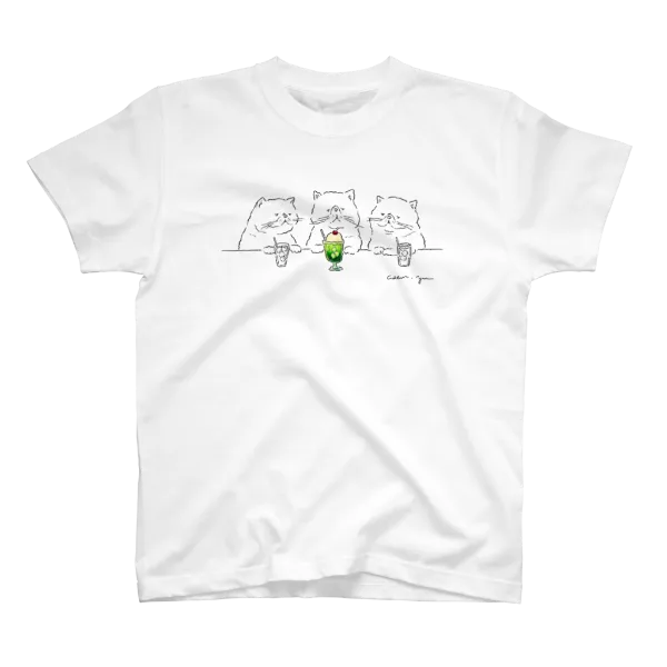 ピンクハウス しろくまとクリームソーダのTシャツ 最大1,000円OFF】#SUZURIのTシャツセールでGETできる クリーム