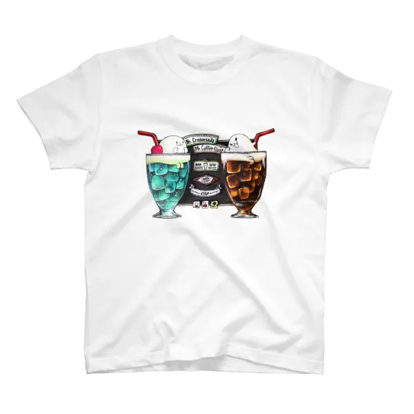 ピンクハウス しろくまとクリームソーダのTシャツ 最大1,000円OFF】#SUZURIのTシャツセールでGETできる クリーム