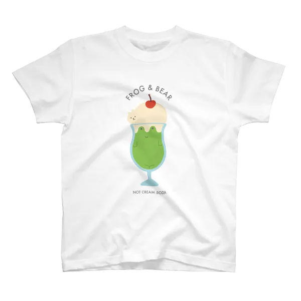 ピンクハウス しろくまとクリームソーダのTシャツ 最大1,000円OFF】#SUZURIのTシャツセールでGETできる クリーム