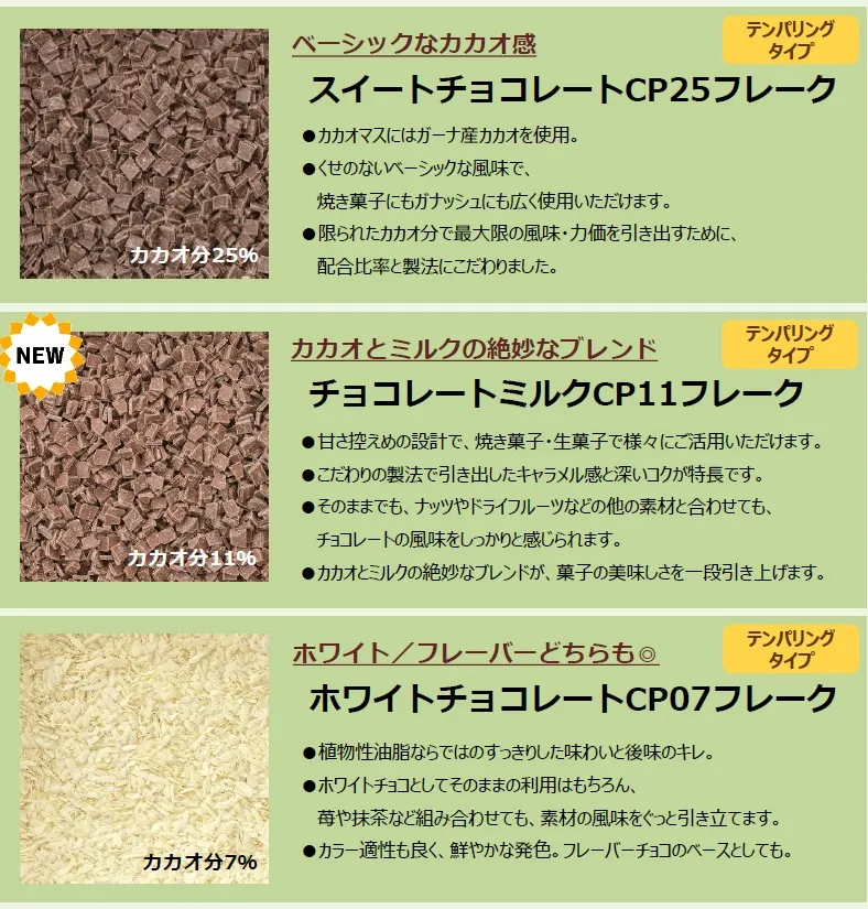 コストと品質を両立！不二製油のチョコレート素材『CPシリーズ