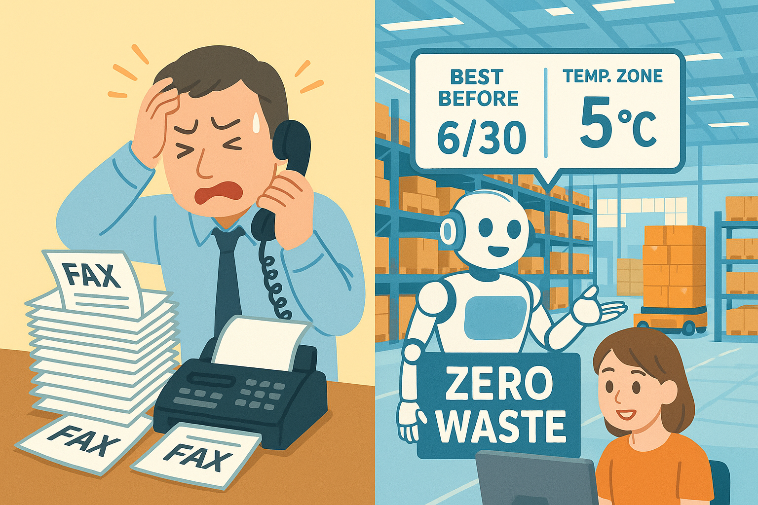 まだFAXと電話で消耗してる？食品業界の受注システム導入で「賞味期限