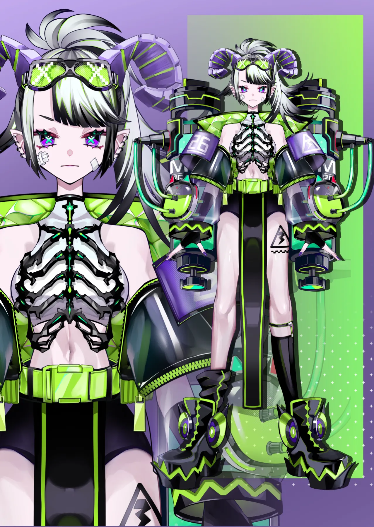 ファンアート　イラスト　原画 敢えてセオリーから少し逸脱する」イラストレーター・間宮ミヤ - Vのお